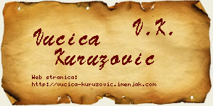 Vučica Kuruzović vizit kartica